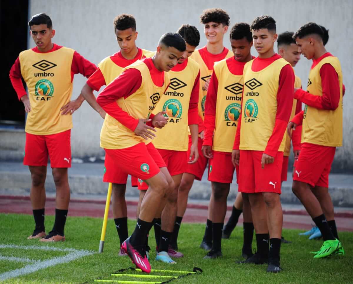 المنتخب الوطني لاقل من 17 سنة  ينهي استعداداته للقاء الجزائر