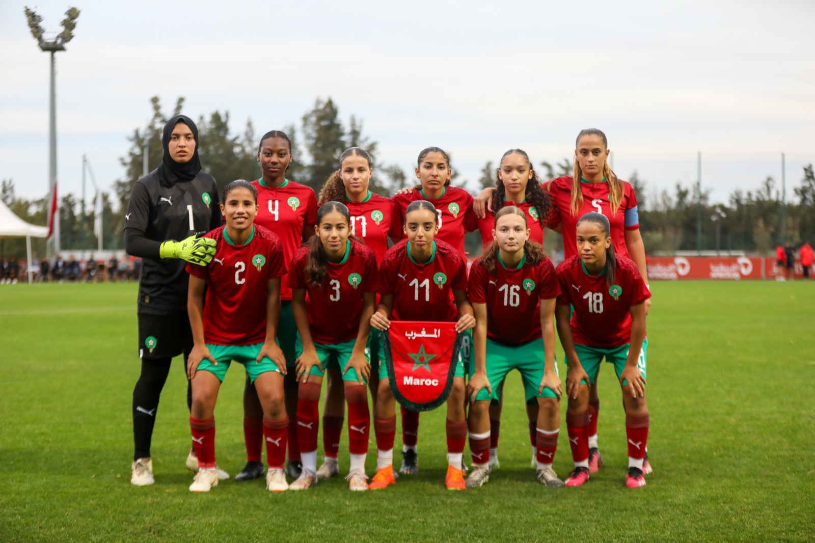 المنتخب الوطني لكرة القدم النسوية لأقل من 17 سنة يتعادل مع نظيره من جنوب إفريقيا  1-1