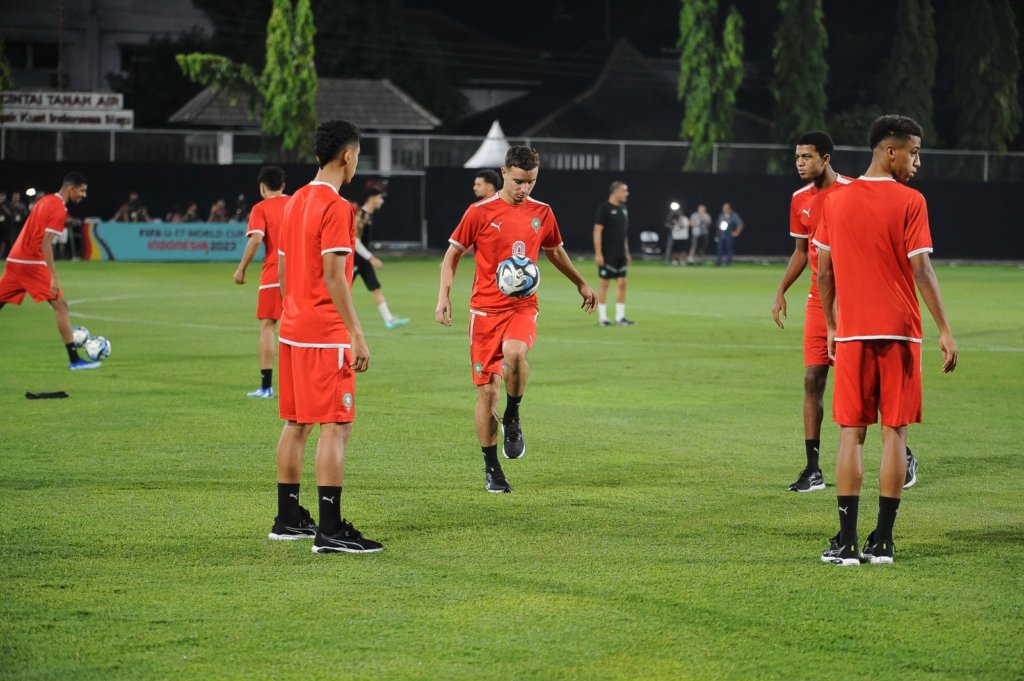 L’Equipe Nationale U17 se prépare pour la match du Mali