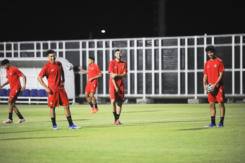 EN U17: Dernière séance d’entrainement avant le match de l’IRAN