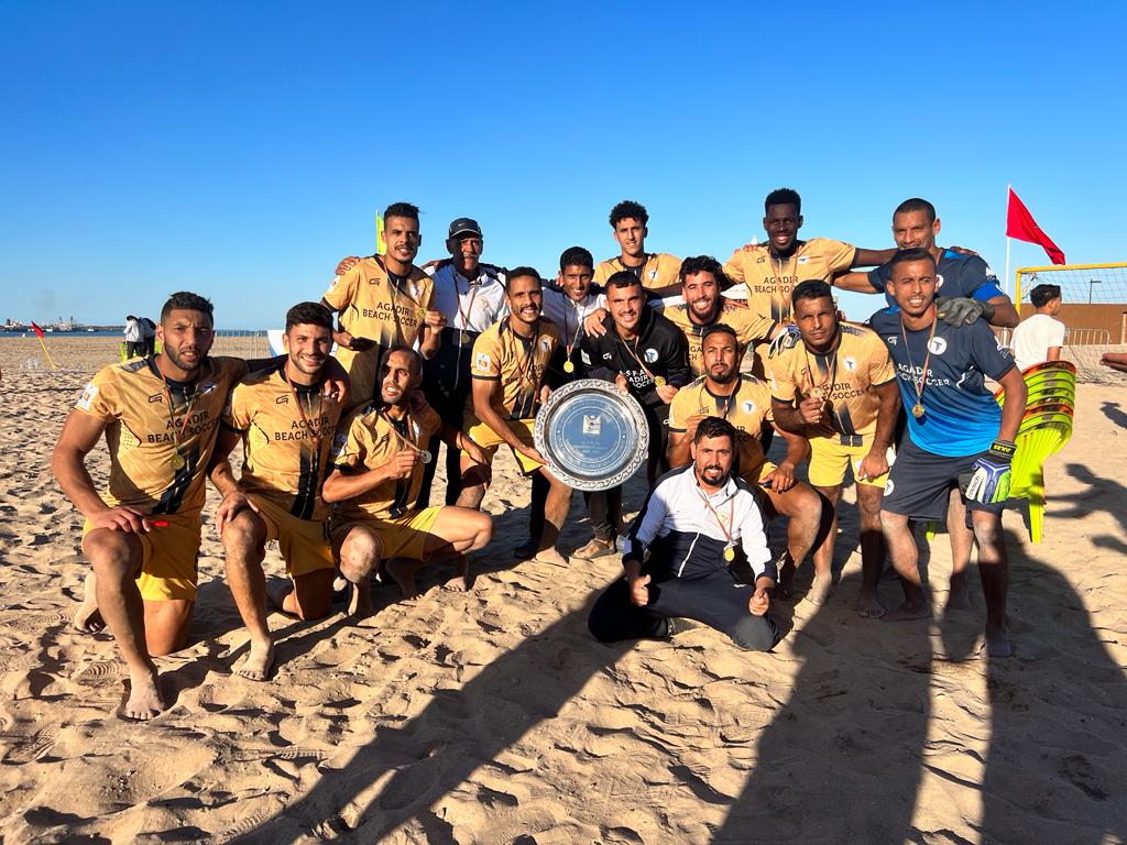 فريق صقر اكادير يفوز بلقب البطولة الوطنية لكرة القدم الشاطئية