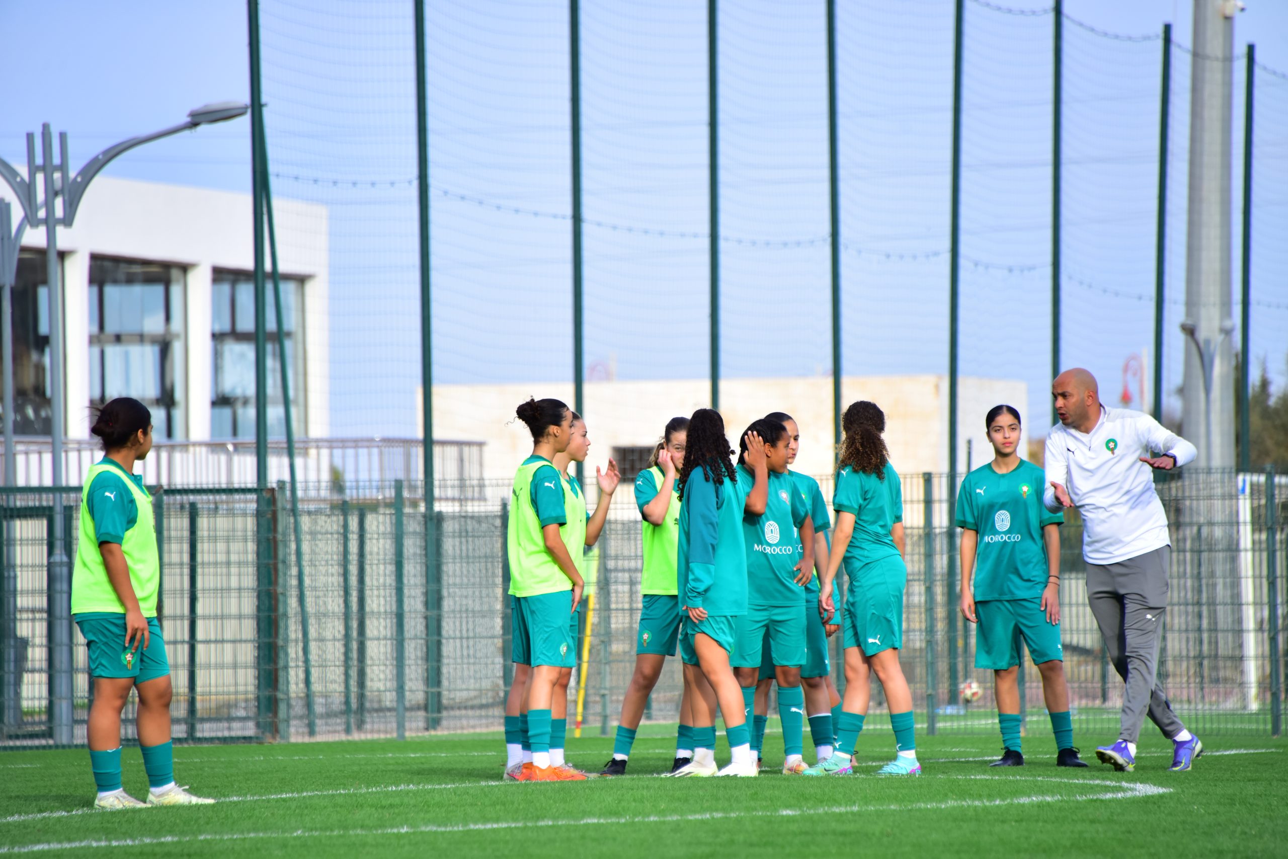 المنتخب الوطني لكرة القدم النسوية لأقل من 17 سنة يجري آخر حصة تدريبية قبل لقاءا لإياب أمام  النيجر